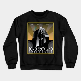 Tomorrowland Light and Power - Retro Art Deco Style Crewneck Sweatshirt